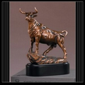 Bull figurine 6" W x 9.5" H